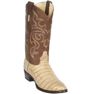 New Arrivals Los Altos Men's Honey Caiman Belly R-Toe Cowboy Boots | Honey