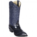 New Arrivals Los Altos Men's Navy Blue Eel-Skin Boots | Navy Blue