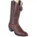 New Arrivals Los Altos Men's Brown Sharkskin Western Boots R-Toe | Brown