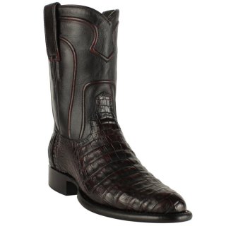 New Arrivals Los Altos Men's Black Cherry Caiman Roper Boots | Black Cherry