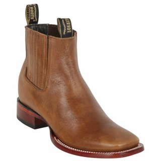 New Arrivals Los Altos Men's Light Brown Short Cowboy Boots | Brown