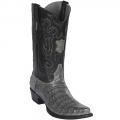New Arrivals Los Altos Men's Grey Caiman Cowboy Boots - Snip Toe | Grey