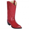 New Arrivals Los Altos Men's Mens Red Eel Cowboy Boots J-Toe | Red