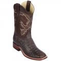 New Arrivals Los Altos Men's Brown Caiman Hornback Boots | Brown