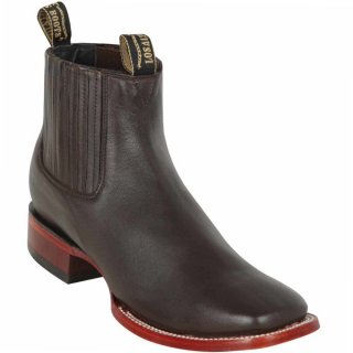New Arrivals Los Altos Men's Dark Brown Square Toe Ankle Boots | Dark Brown