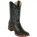 New Arrivals Los Altos Men's Ostrich Leg Square Toe Cowboy Boots Olive Green | Olive Green