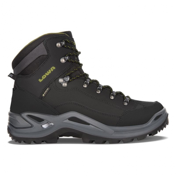 Lowa Men's Renegade GTX Mid-Black/Olive | Free Shipping
