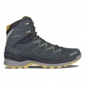 Lowa Men's Innox Pro GTX Mid-Steel Blue/Mustard | Free Shipping