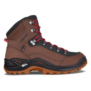 Lowa Men's Renegade GTX Mid-Mahogany/Red | Free Shipping
