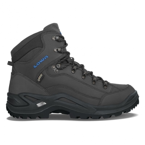 Lowa Men's Renegade GTX Mid-Anthracite/Steel Blue | Free Shipping