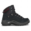 Lowa Women's Renegade GTX Mid Ws-Black/Burgundy | Free Shipping