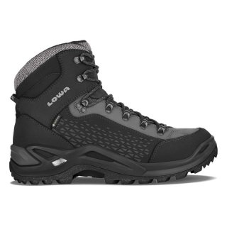 Lowa Men's Renegade Warm GTX Mid-Black/Grey | Free Shipping