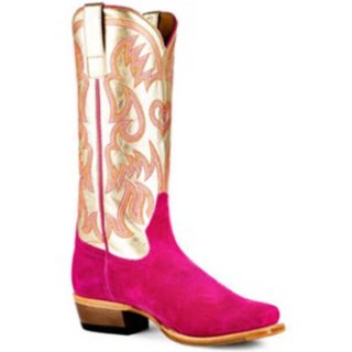 MACIE BEAN NEW ARRIVALS WOMEN'S GOLDEN HAZE WESTERN BOOTS - SNIP TOE - PINK