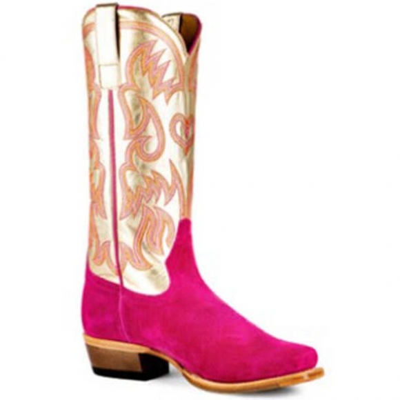 MACIE BEAN NEW ARRIVALS WOMEN'S GOLDEN HAZE WESTERN BOOTS - SNIP TOE - PINK MACIE BEAN NEW ARRIVALS WOMEN'S GOLDEN HAZE WESTERN BOOTS - SNIP TOE - PINK