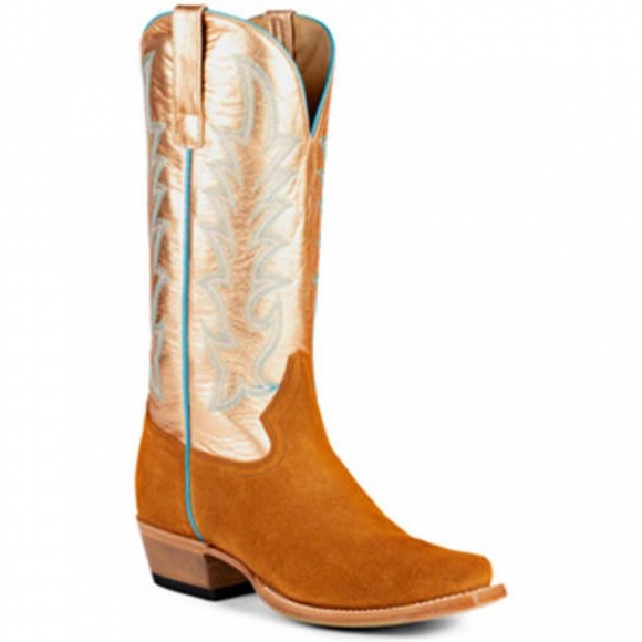 MACIE BEAN NEW ARRIVALS WOMEN'S GINGER SNAPPED WESTERN BOOTS - SQUARE TOE - TAN MACIE BEAN NEW ARRIVALS WOMEN'S GINGER SNAPPED WESTERN BOOTS - SQUARE TOE - TAN