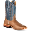 MACIE BEAN NEW ARRIVALS WOMEN'S A SQUARE DEAL WESTERN BOOTS - BROAD SQUARE TOE - PECAN