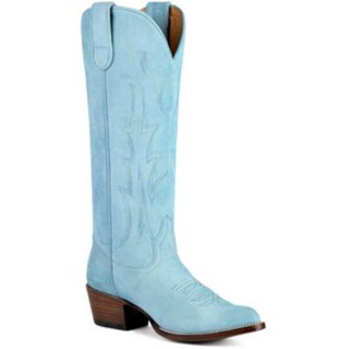 MACIE BEAN NEW ARRIVALS WOMEN'S GOT HER BLUES WESTERN BOOTS - POINTED BOOTS - BLUE