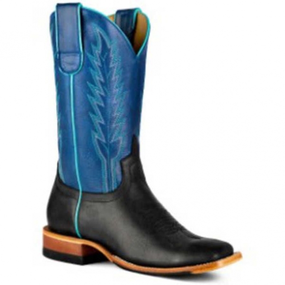 MACIE BEAN NEW ARRIVALS WOMEN'S WANDA WESTERN PERFORMANCE BOOTS - BROAD SQUARE TOE - BLACK