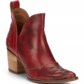 NEW ARRIVALS NOCONA WOMEN'S MICKI RED COWHIDE FASHION BOOTIES ME1922-Red