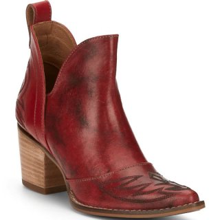 NEW ARRIVALS NOCONA WOMEN'S MICKI RED COWHIDE FASHION BOOTIES ME1922-Red NEW ARRIVALS NOCONA WOMEN'S MICKI RED COWHIDE FASHION BOOTIES ME1922-Red