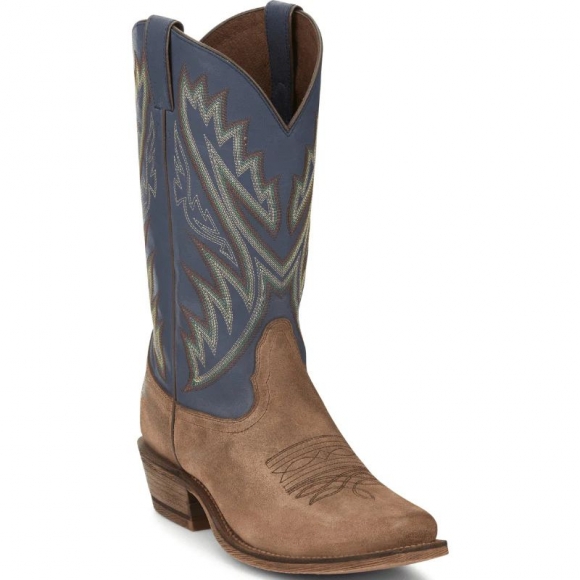 NEW ARRIVALS NOCONA MEN'S JUDE TAN/INDIGO SQUARE TOE WESTERN BOOTS HR5576-Tan NEW ARRIVALS NOCONA MEN'S JUDE TAN/INDIGO SQUARE TOE WESTERN BOOTS HR5576-Tan
