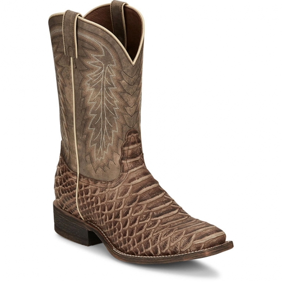 NEW ARRIVALS NOCONA MEN'S MESCALERO RUGGED SNAKE PRINT WESTERN BOOTS HR5604-Brown NEW ARRIVALS NOCONA MEN'S MESCALERO RUGGED SNAKE PRINT WESTERN BOOTS HR5604-Brown