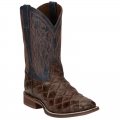 NEW ARRIVALS NOCONA MEN'S TURNER CHOCOLATE PIRARUCU PRINT WESTERN BOOTS NB5560-Brown