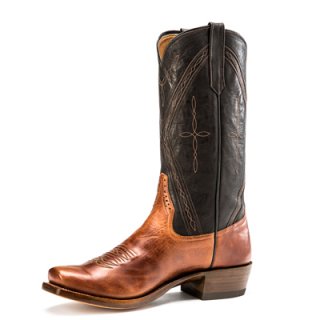 STYLISH OUTLET RIOS BOOTS 13" REDWOOD MIRAGE & BLACK REMUDA LEATHER R9024