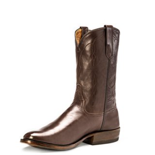 STYLISH OUTLET RIOS BOOTS 11" CHOCOLATE SLEEK BUFFALO CALF R9027