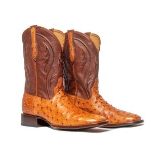 RUJO MEN'S THE CASE-Caramel Ostrich | FREE DELIVERY