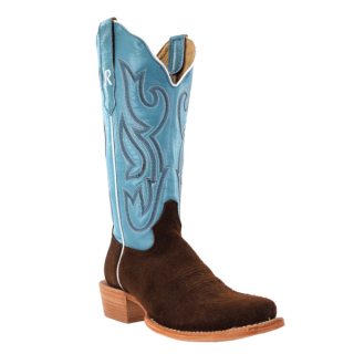 R Watson Quick Ship Women's Heavy Roughout Narrow Square 13"- CHOCOLATE
