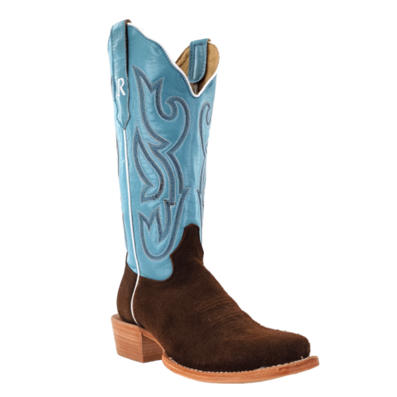 R Watson Quick Ship Women's Heavy Roughout Narrow Square 13"- CHOCOLATE