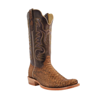 R Watson Quick Ship Men's Python Narrow Square 13"- BEIGE