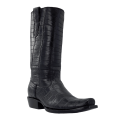 R Watson Quick Ship Men's American Alligator Narrow Square 13"- BLACK
