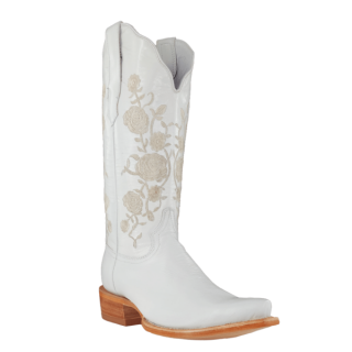 R Watson Quick Ship Women's Cowhide Pointed 13"- WEDDING WHITE