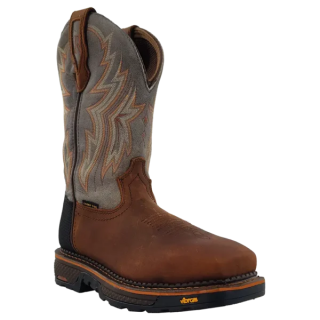 R Watson Quick Ship Men's Cowhide Wide Square 12" Composite Toe Work Boot - HAZEL BAY
