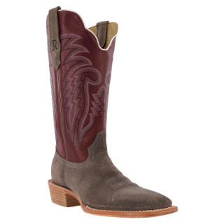 R Watson Quick Ship Men's Roughout Wide Square 13"- CHARCOAL