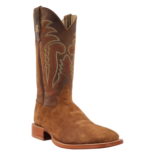 R Watson Quick Ship Men's Roughout Wide Square 13"- TAN