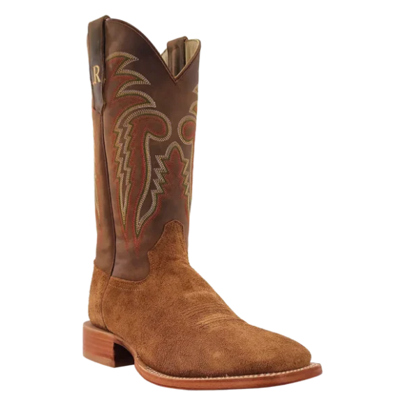 R Watson Quick Ship Men's Roughout Wide Square 13"- TAN