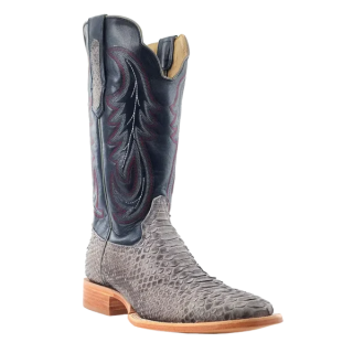 R Watson Quick Ship Men's Python Wide Square 13"- GREY