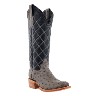 R Watson Quick Ship Women's Full Quill Ostrich Narrow Square 14"- SERPENTINE