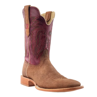 R Watson Quick Ship Men's Camel Wide Square 13"- TAN NUBUCK