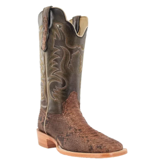 R Watson Quick Ship Men's Python Wide Square 13"- BEIGE
