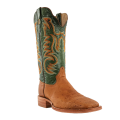 R Watson Quick Ship Men's Smooth Ostrich Wide Square 13"- ANTIQUE SADDLE BRUCIATO