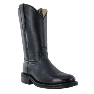 R Watson Quick Ship Men's Cowhide Roper 12"- BLACK