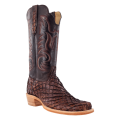 R Watson Quick Ship Men's Pirarucu Narrow Square 13"- CHOCOLATE