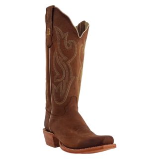 R Watson Quick Ship Women's Cowhide Narrow Square 13"- CAMEL BROWN