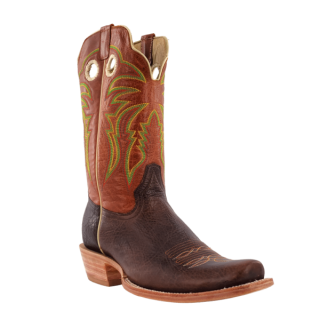 R Watson Quick Ship Men's Cowhide Narrow Square 11"- HICKORY BROWN