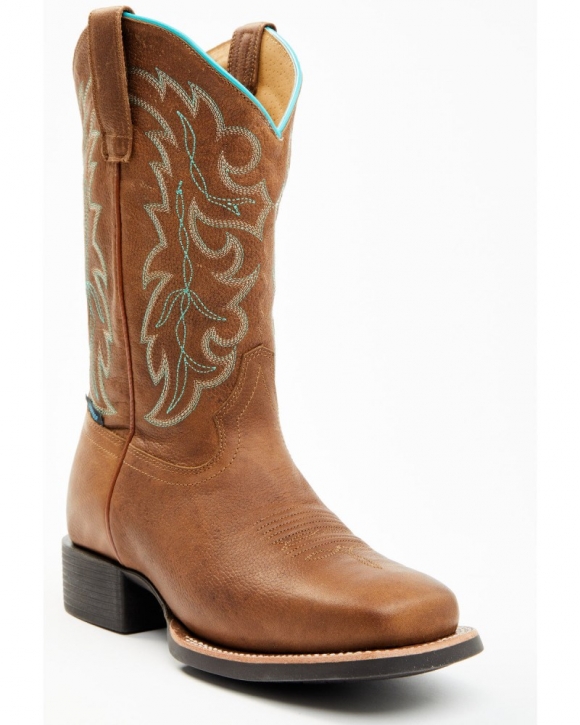 New Arrivals Shyanne Women's Aries Western Performance Boots - Square Toe | Brown