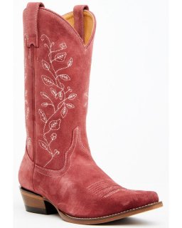 New Arrivals Shyanne Women's Bambi Suede Western Boots - Snip Toe | Red New Arrivals Shyanne Women's Bambi Suede Western Boots - Snip Toe | Red